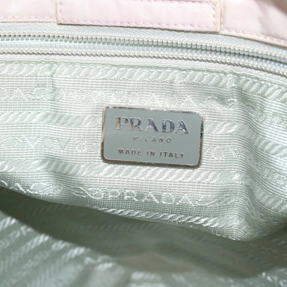 PRADA Tote Bag Nylon Pink Auth 69661 - Picture 11 of 16
